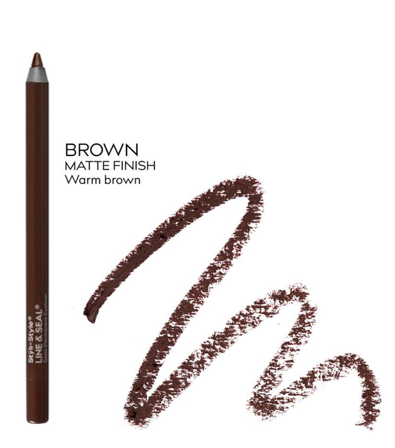 Styli-Style Line & Seal Semi-Permanent Eye Liner - Brown (ELS007) - oddros.shop